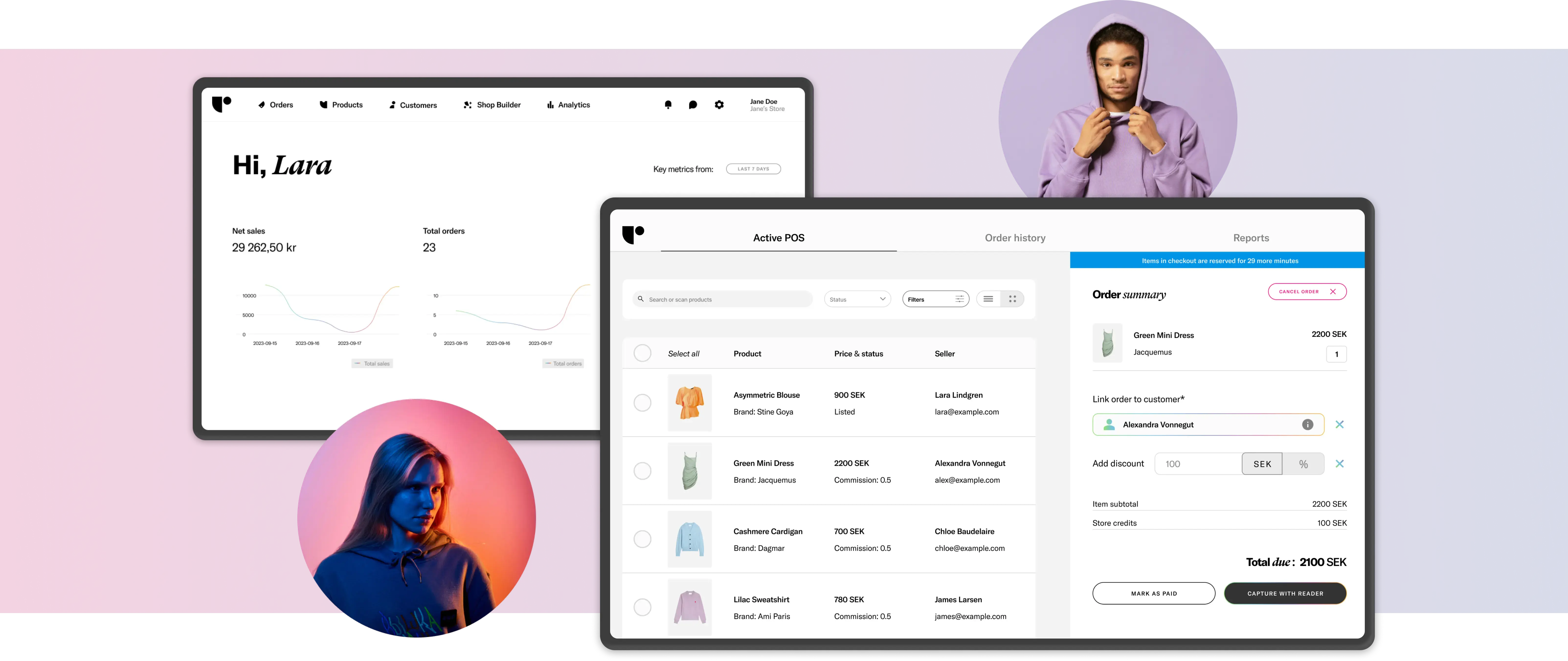 Sell in person POS system