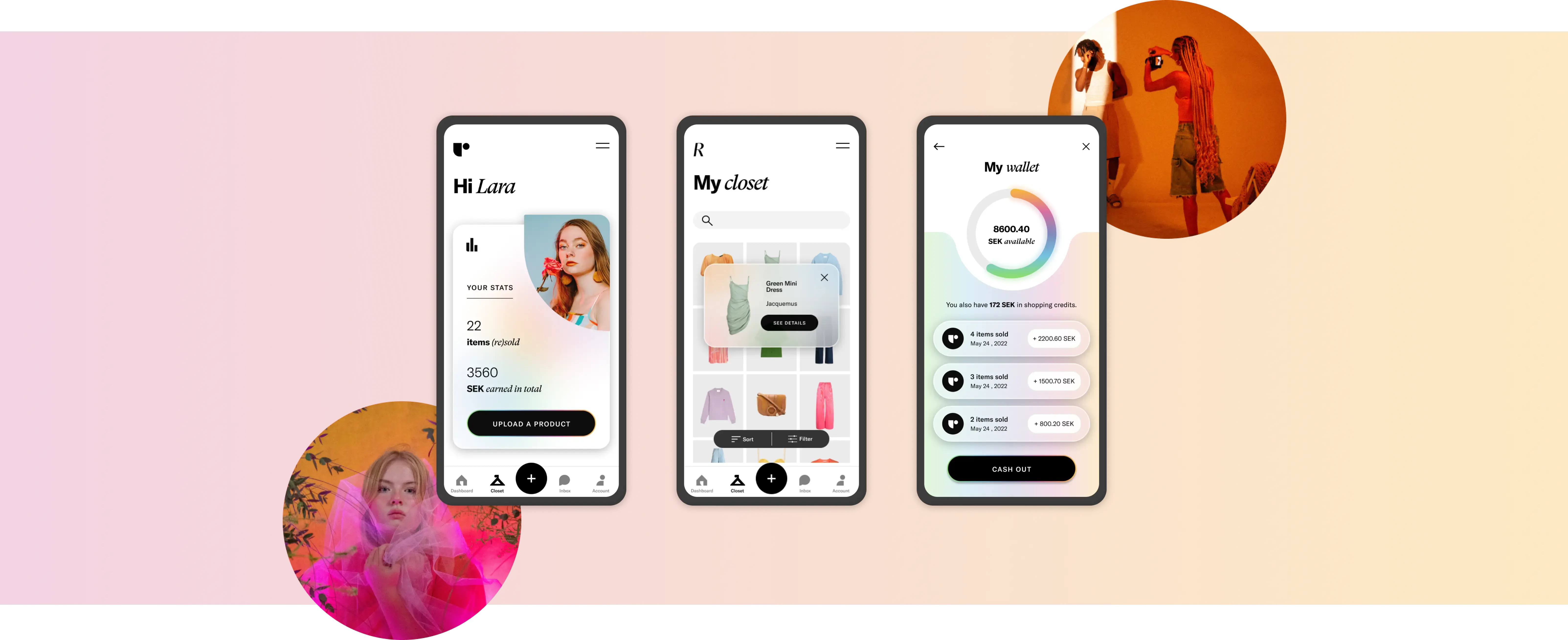 Seller dashboard in app